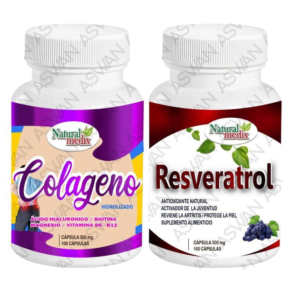 PACK COLAGENO + RESVERATROL 100 CAPSULAS