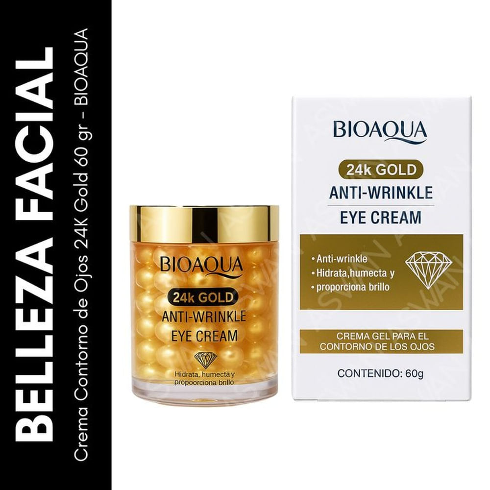 Crema Contorno de Ojos 24K Gold 60 gr - BIOAQUA