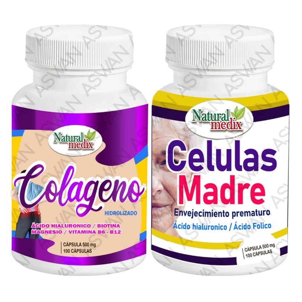 PACK COLÁGENO + CÉLULAS MADRE 100 CÁPSULAS