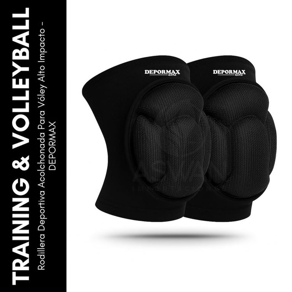 Rodillera Deportiva Acolchonada Para Vóley Alto Impacto - DEPORMAX