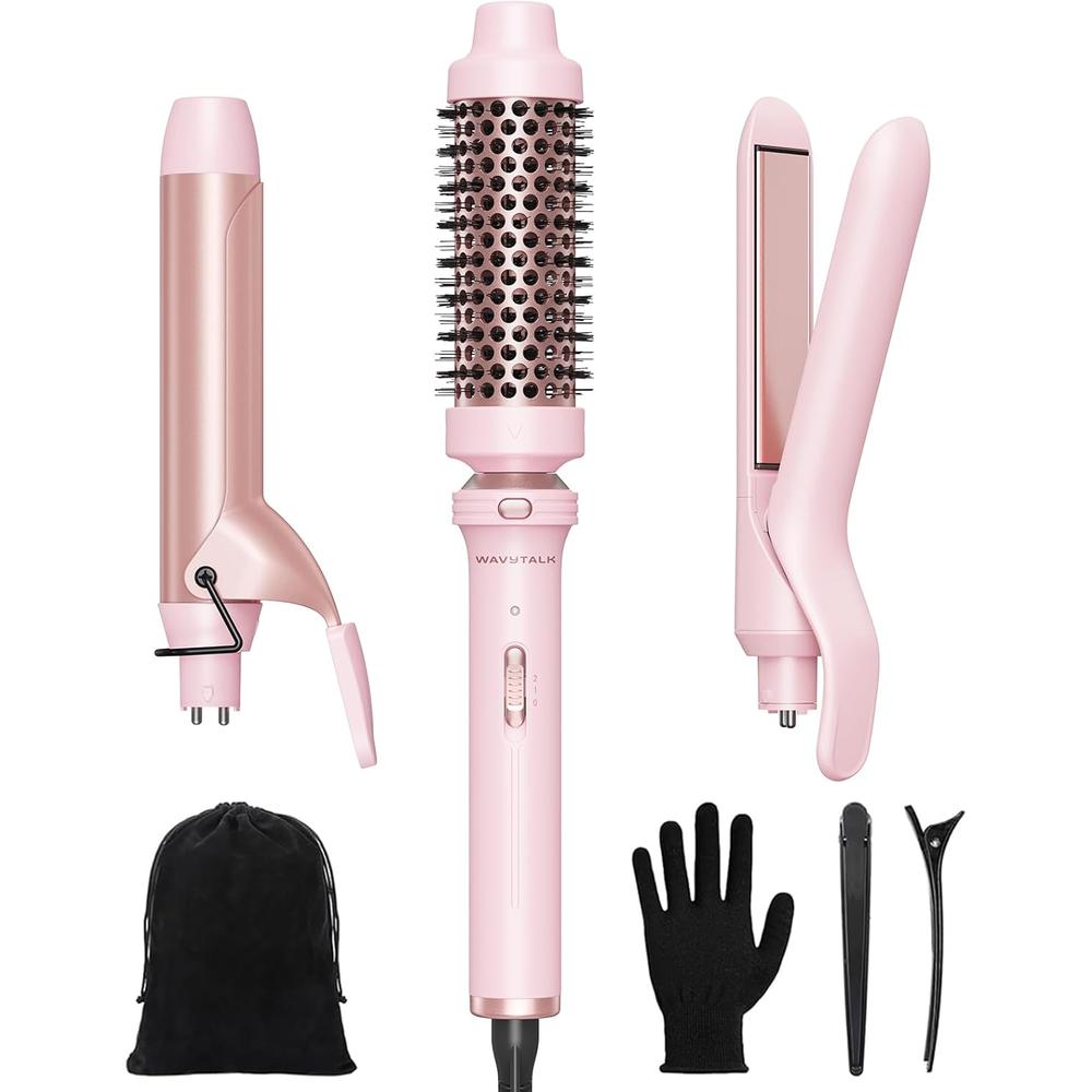 Set rizador 3 en 1 Wavytalk | Rosa