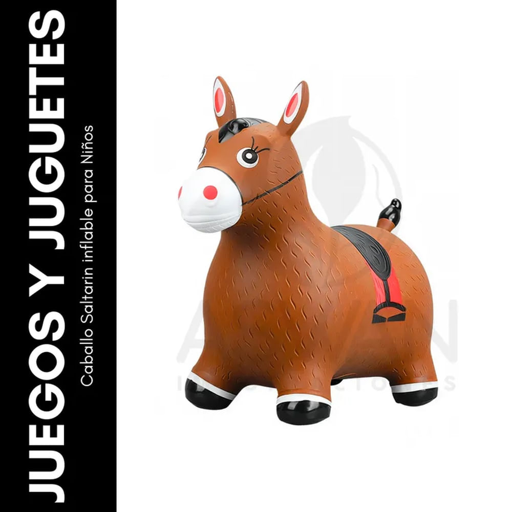 Caballo Saltarin inflable para Niños Marrón Caballo Saltarin inflable para Niños Marrón