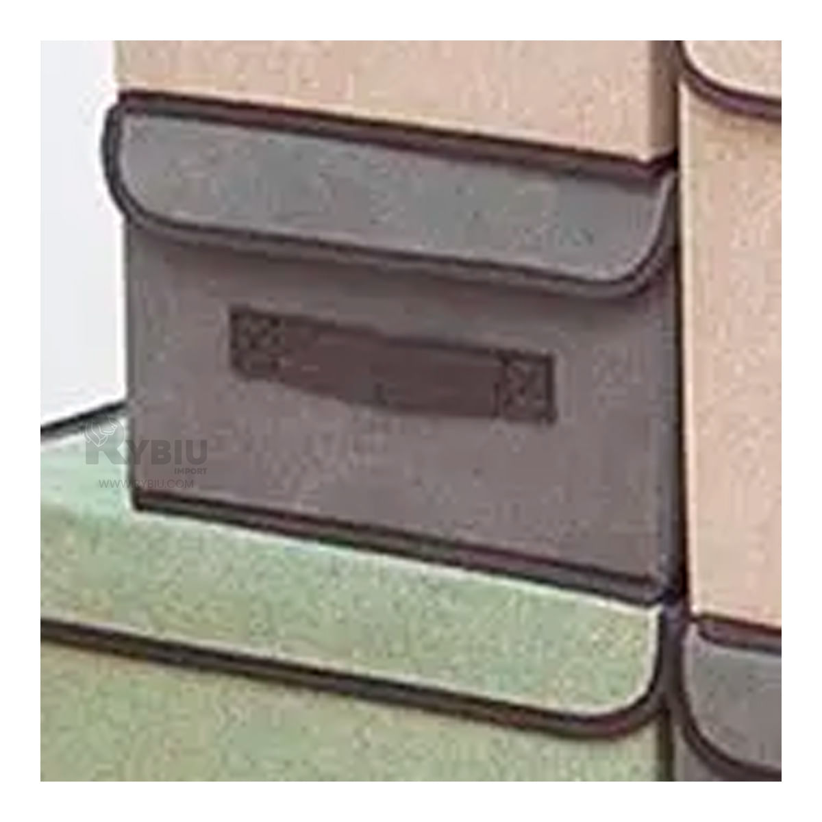 Caja Organizadora Multiusos de Tela en Tono Plomo