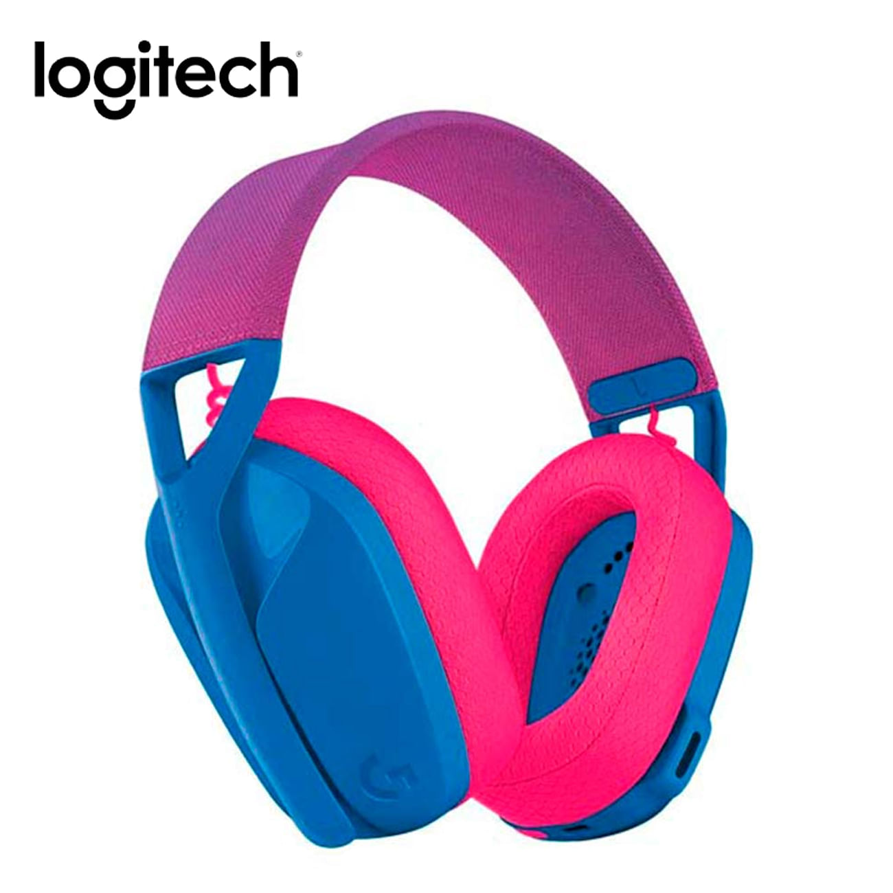 Audifono Logitech G435 Lightspeed Bluetooth Blue Con Microfono Azul Y Frambuesa