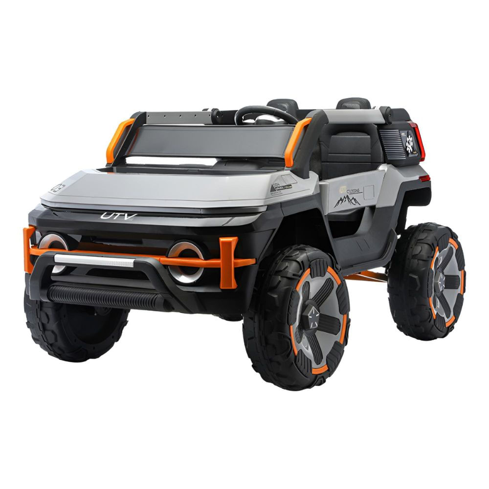 Camioneta Todo Terreno Gris Llantas EVA - GOMA con Luces LED Musical USB Control Remoto Camioneta Todo Terreno Gris Llantas EVA - GOMA con Luces LED Musical USB Control Remoto