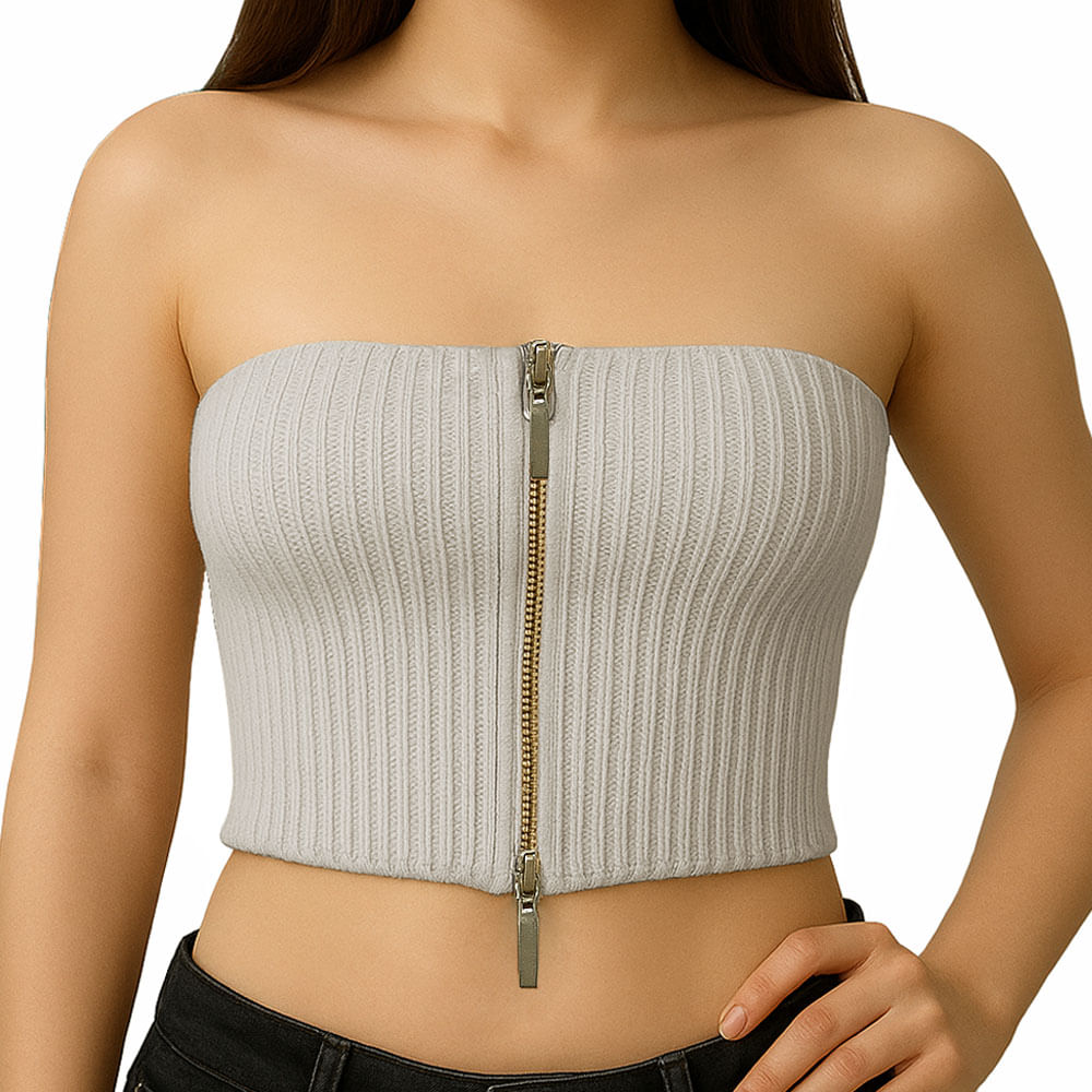 Top Strapple Doble Cierre 474G Lid-10 Hilo Tacto Color Crudo