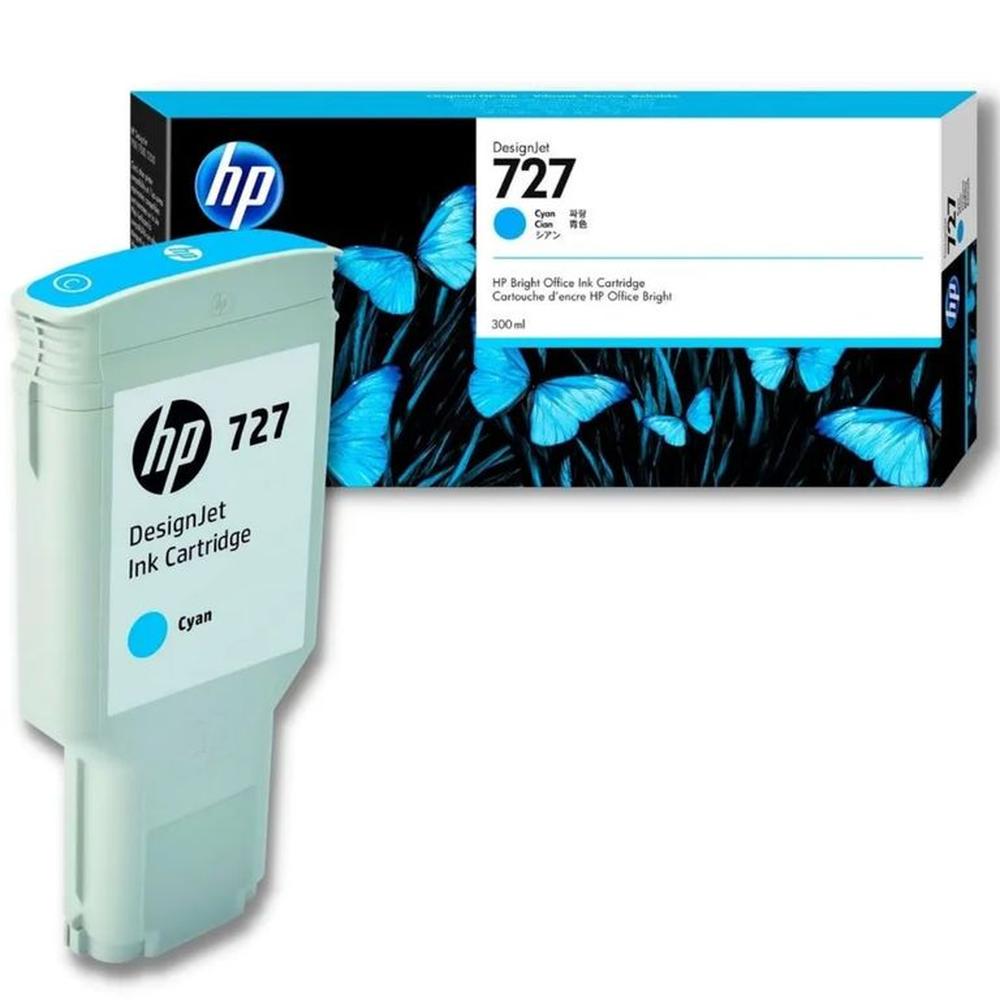 Tinta HP 727 Cyan Original 300 ml