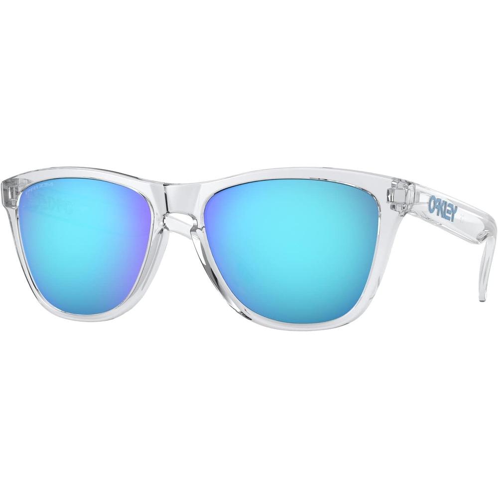 Oakley Frogskins OO9245 Low Bridge Fit Gafas de sol para hombre | Crystal Clear / Prizm Sapphire