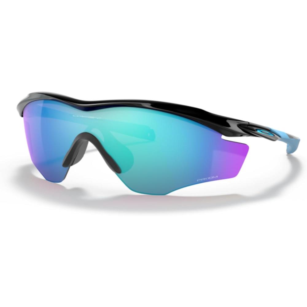 Oakley M2 Frame XL OO9343 Shield Gafas de sol para hombre | Polished Black / Prizm Sapphire
