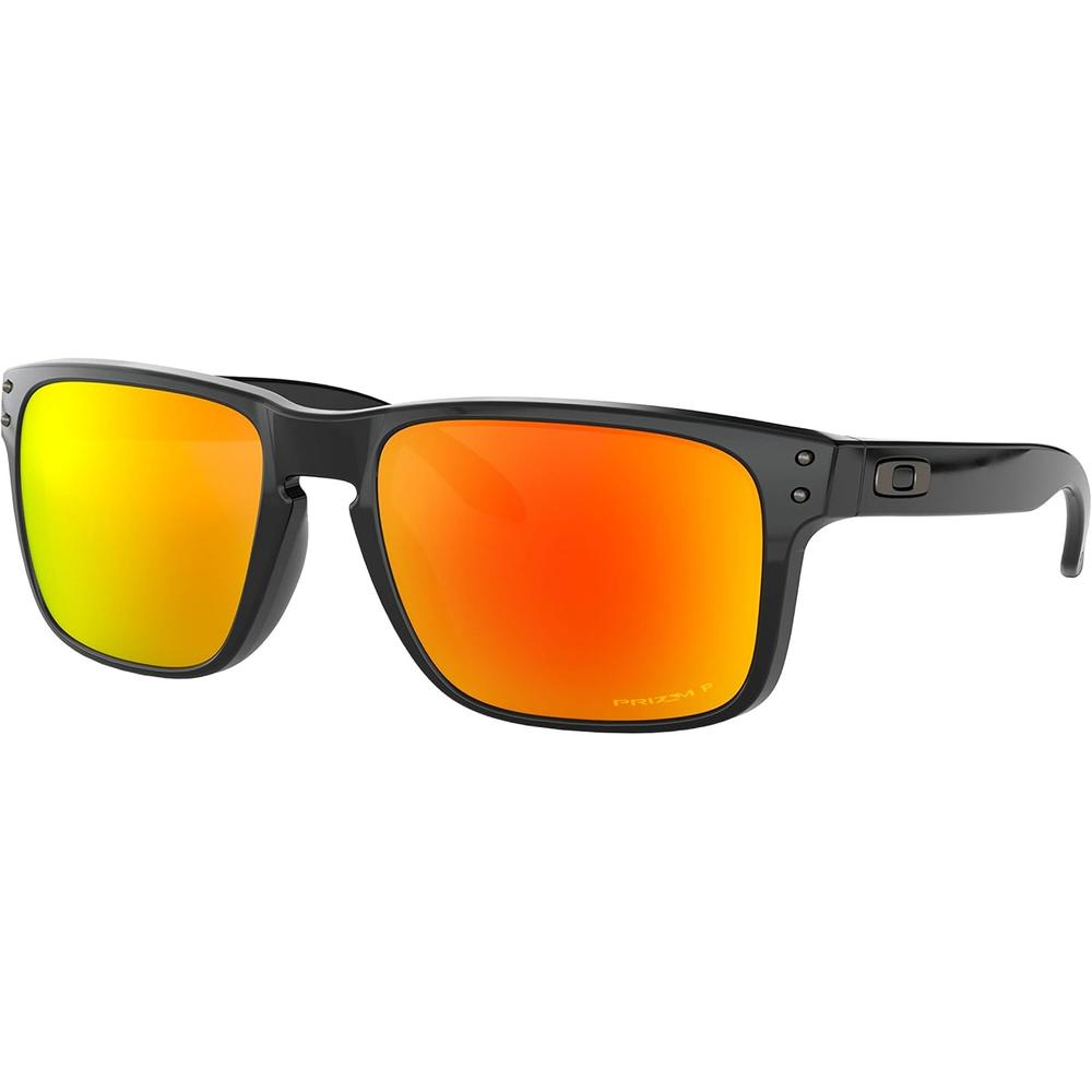 Oakley Holbrook OO9102 Gafas de Sol Polarizadas para Hombre | Polished Black / Prizm Ruby
