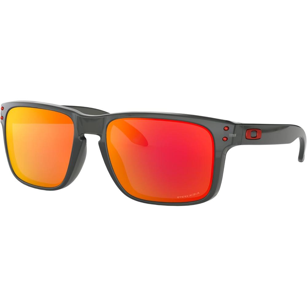 Oakley Holbrook OO9244 Gafas de Sol para Hombre | Grey Smoke / Prizm Ruby