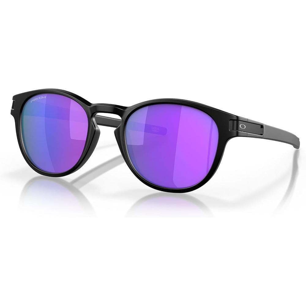 Oakley OO9265 Oval Gafas de sol para hombre | Matte Black / Prizm Violet