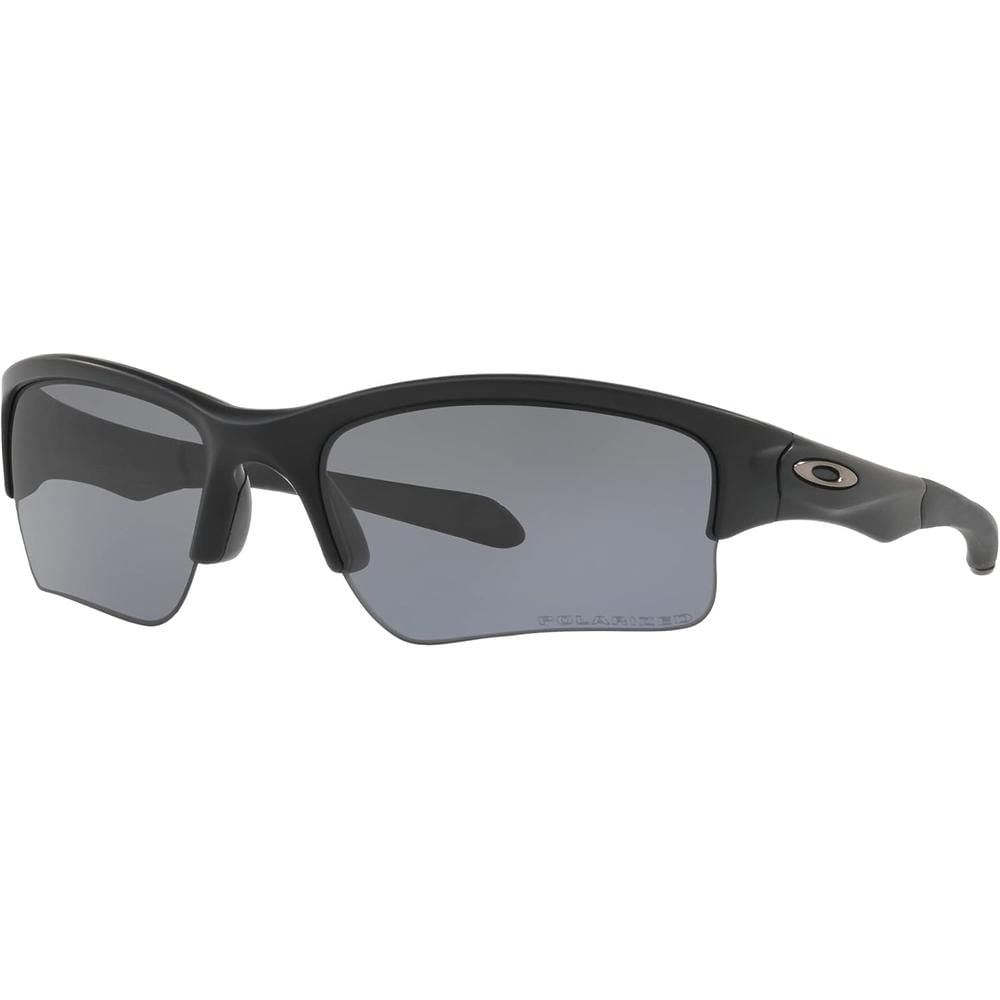 Oakley OO9200 Quarter Jacket Gafas de Sol para Hombre | Matte Black / Grey Polarized