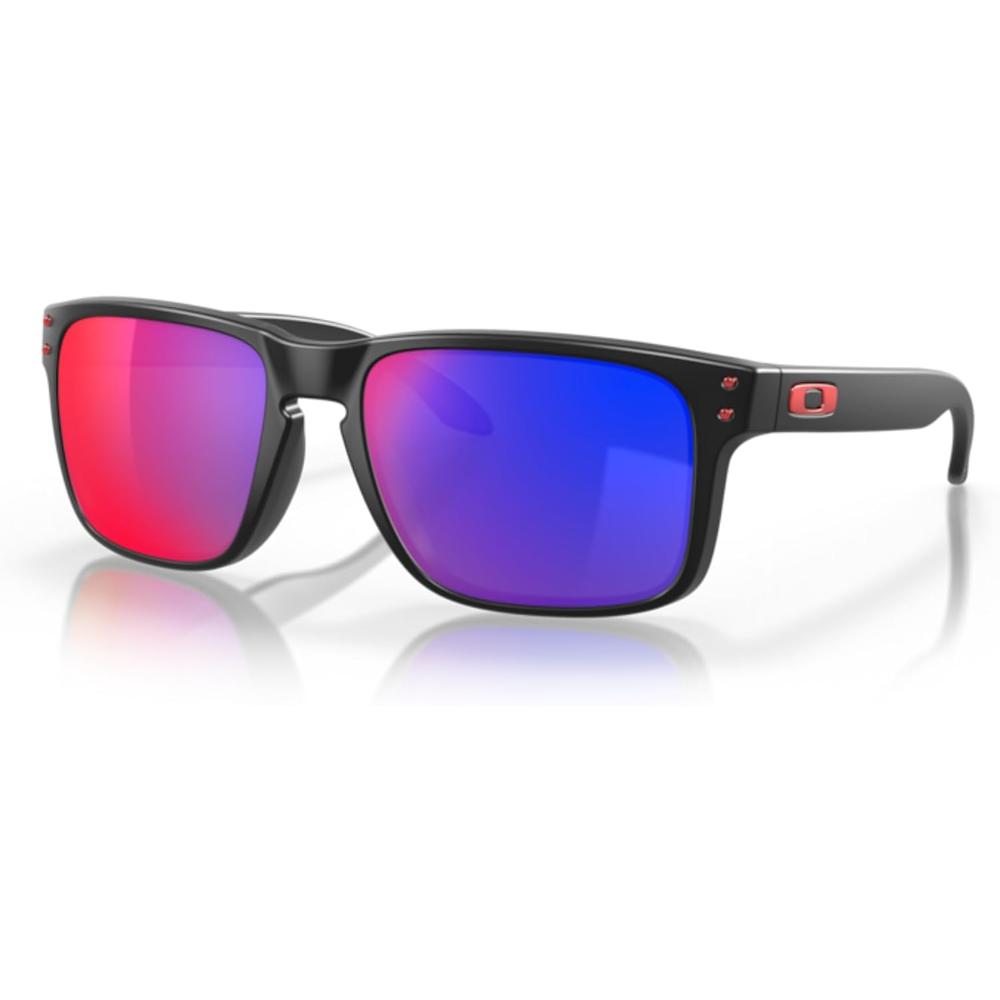 Oakley Holbrook OO9102 Gafas de Sol para Hombre y accesorios | Matte Black / Positive Red Iridium