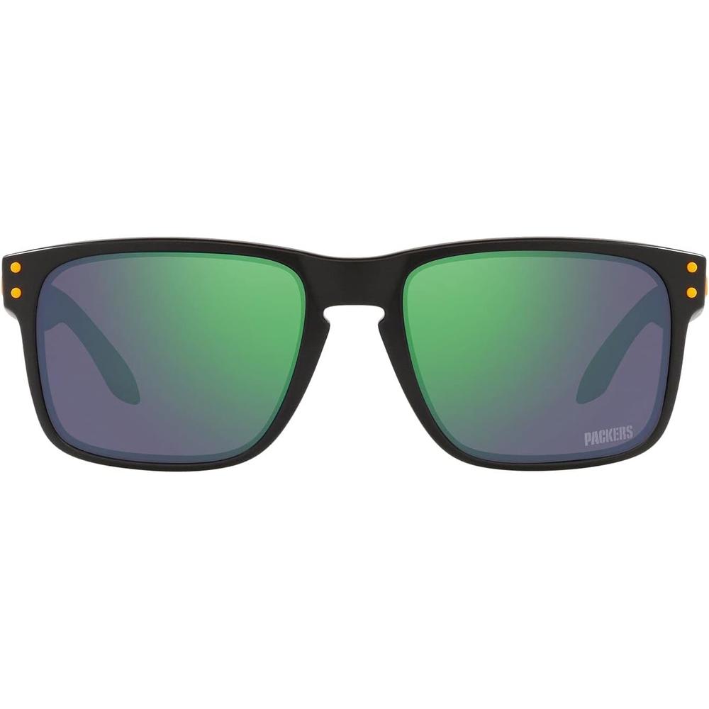 Oakley Holbrook OO9102 NFL Collection Gafas de sol para hombre | Matte Black / Prizm Jade I