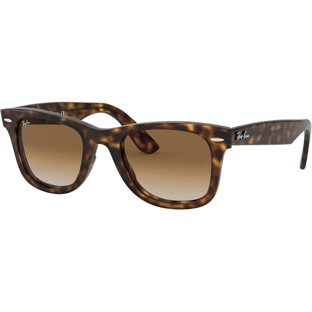 Ray-Ban RB4340 Wayfarer Ease Gafas de sol cuadradas | Light Havana / Clear Brown