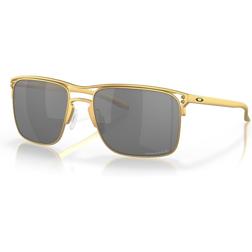 Oakley Holbrook TI Square OO6048 Gafas de sol para hombre | Satin Gold / Prizm Black