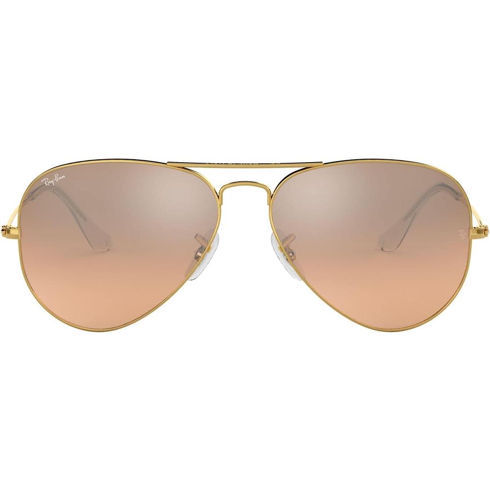 Ray-Ban RB3025 Classic Aviator Espejo Gafas de sol | Gold / Pink Mirror Grey II