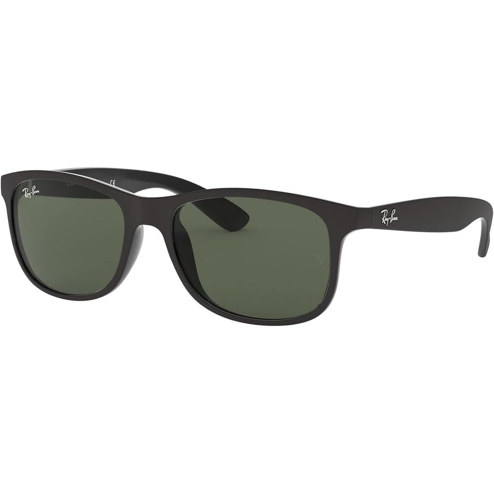 Ray-Ban RB4202 Andy Gafas de sol rectangulares | Black on Black / Dark Green