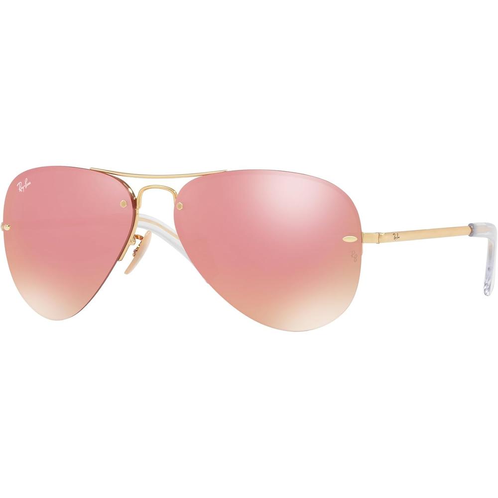 Ray-Ban RB3449 Gafas de sol Aviator | Gold / Pink Flash Copper I