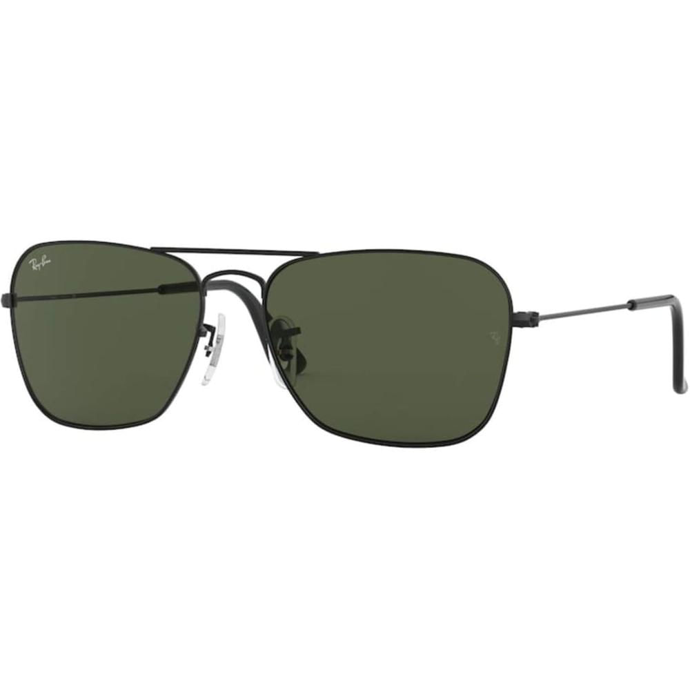 Ray-Ban RB3136 Caravan Gafas de sol cuadradas | Black / Green II
