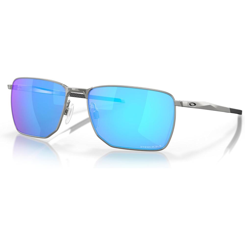 Oakley Ejector OO4142 Gafas de sol para hombre | Satin Chrome / Prizm Sapphire