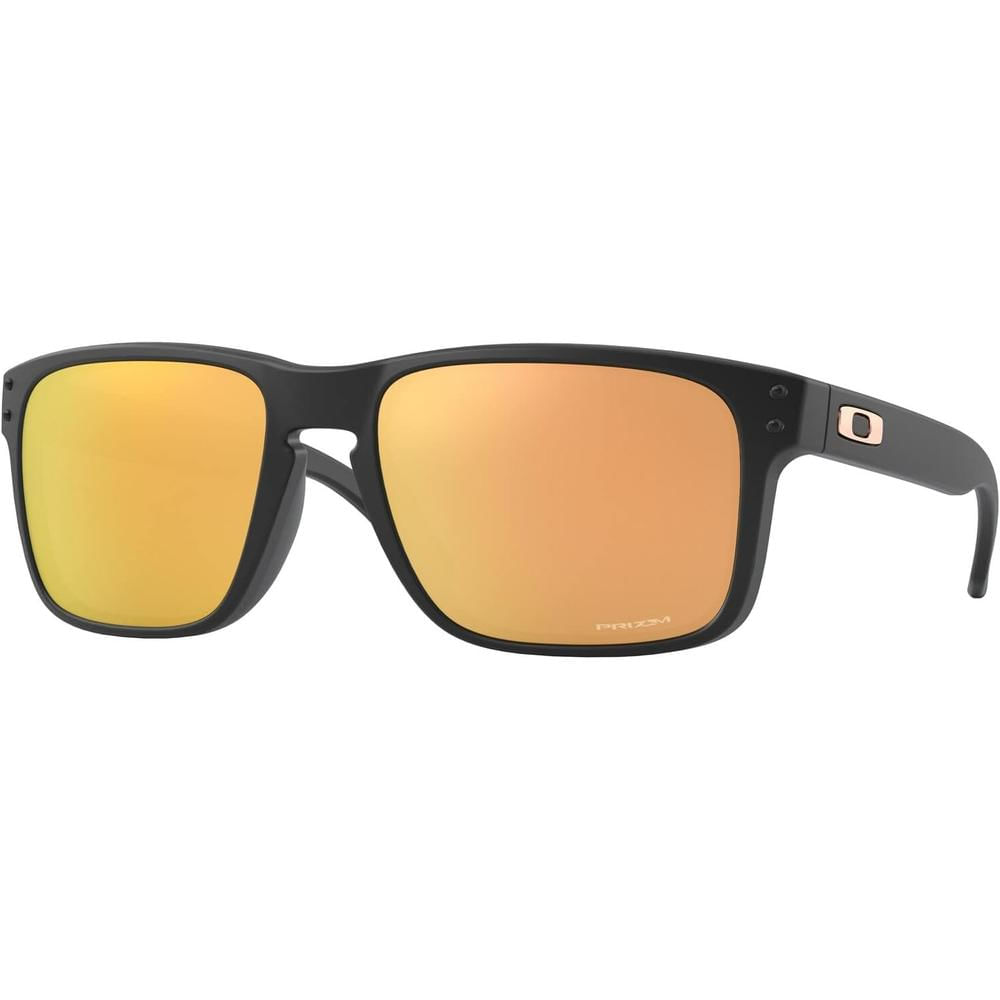 Oakley Holbrook OO9244 Low Bridge Fit Gafas de sol para hombre | Matte Black / Prizm Rose Gold