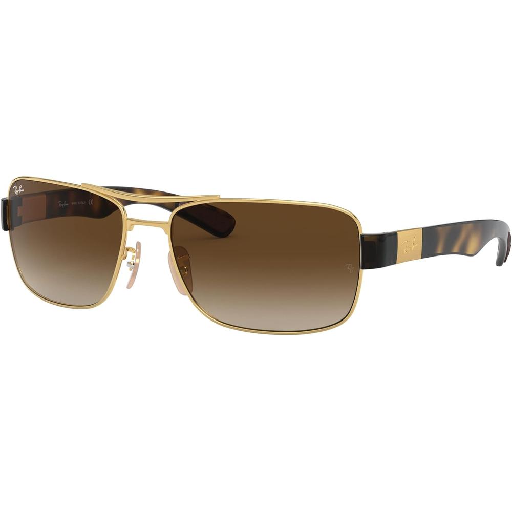 Ray-Ban RB3522 Gafas de sol para hombre | Gold / Brown Dark Brown II