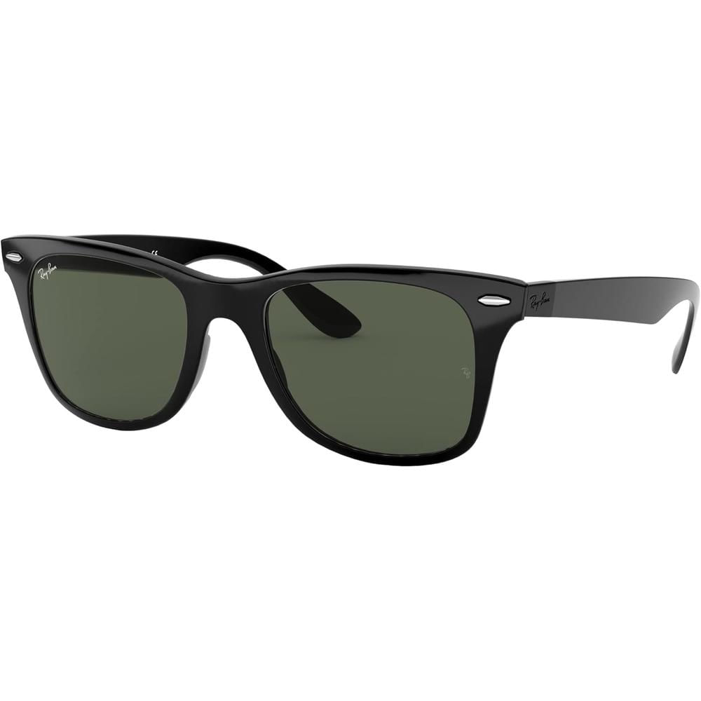 Ray-Ban RB4195 Wayfarer Liteforce Gafas de sol cuadradas | Black / Dark Green