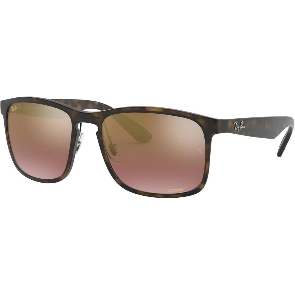 Ray-Ban RB4264 Chromance Gafas de sol para hombre | Havana / Purple Mirror Gold