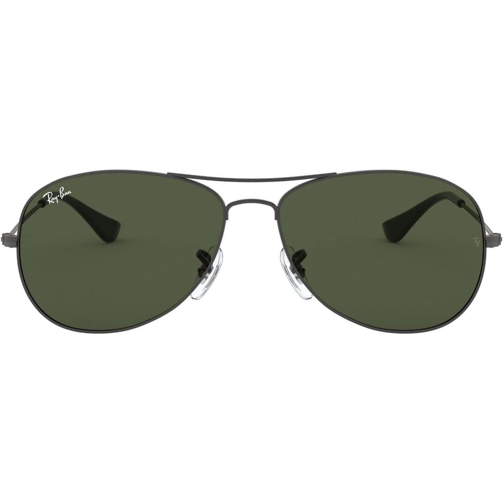 Ray-Ban RB3362 Cockpit Aviator Gafas de sol para hombre | Gunmetal / Green II