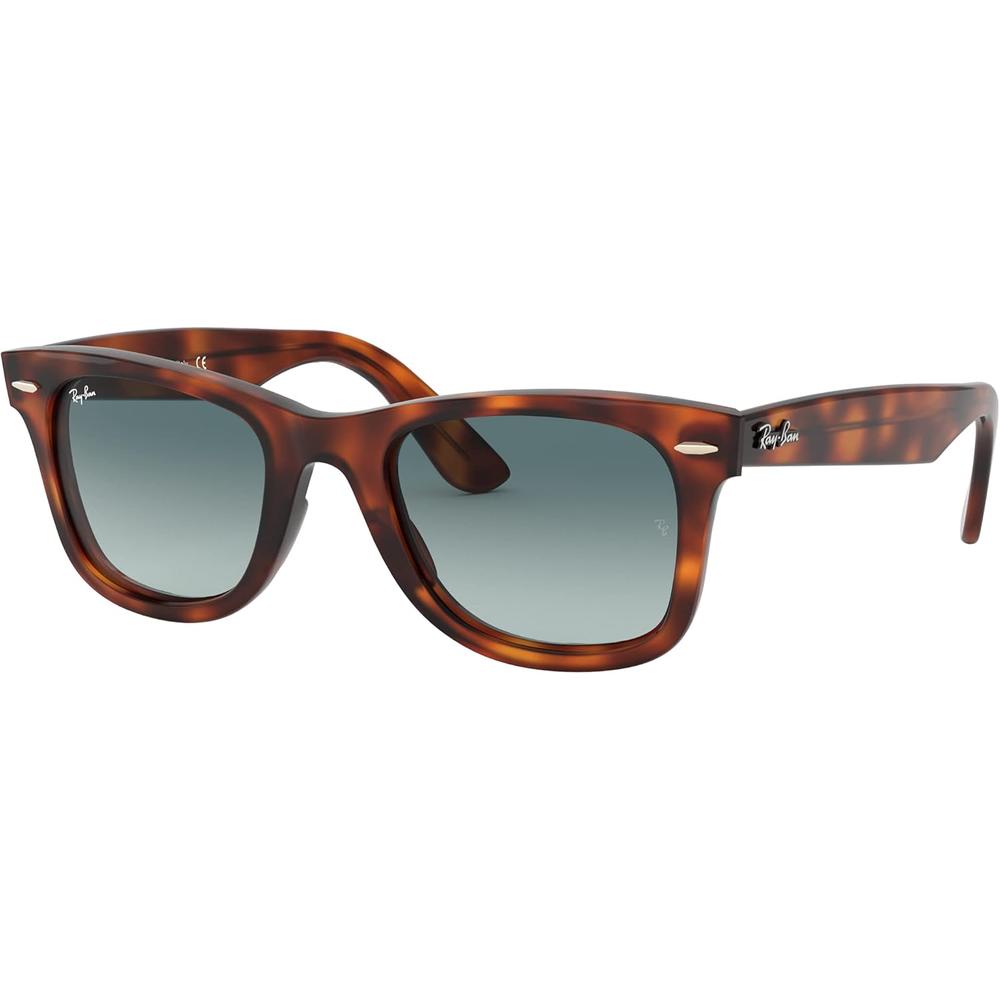 Ray-Ban RB4340 Wayfarer Ease Gafas de sol cuadradas | Red Havana / Blue Grey