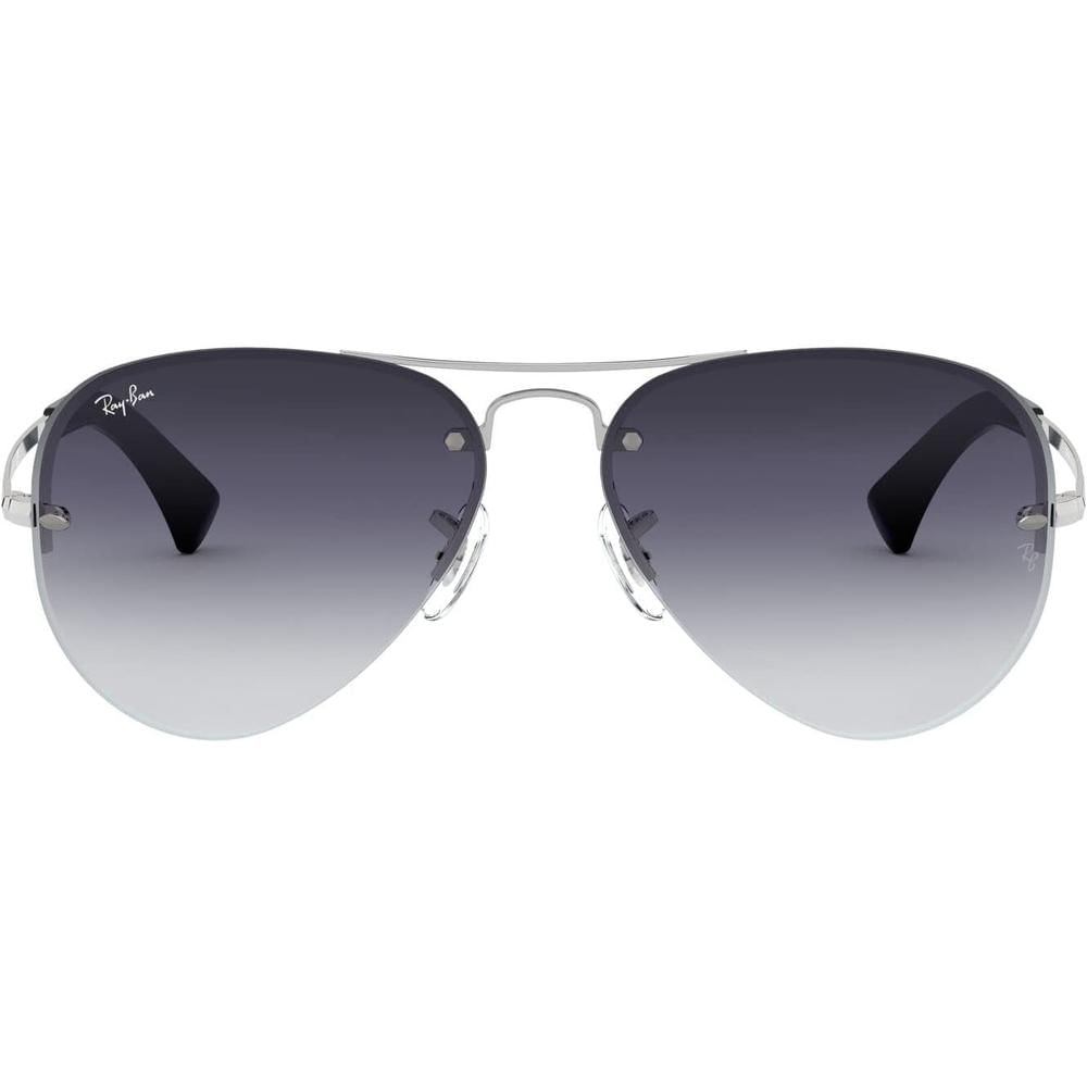 Ray-Ban RB3449 Gafas de sol Aviator | Silver / Light Grey Dark Blue