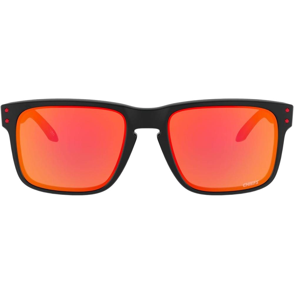 Oakley Holbrook OO9102 NFL Collection Gafas de sol para hombre | Matte Black / Prizm Ruby I