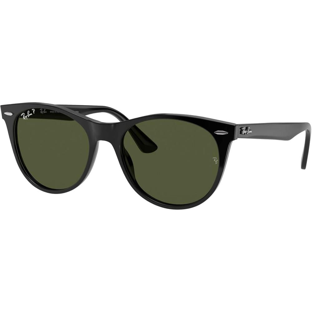 Ray-Ban RB2185 Wayfarer II Evolve Gafas de sol para hombre | Black / Green III