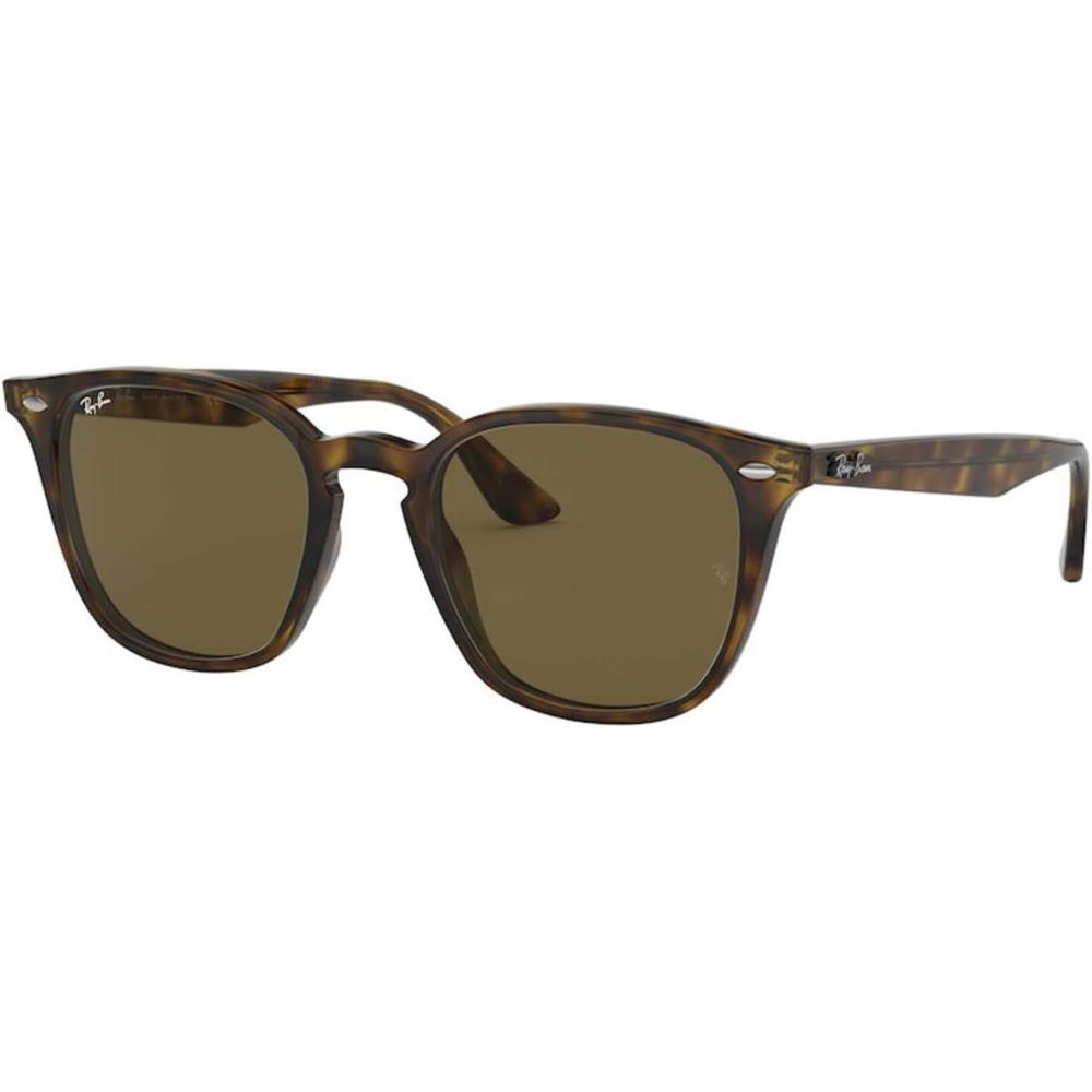 Ray-Ban RB4258F Gafas de sol cuadradas puente bajo | Light Havana / Dark Brown