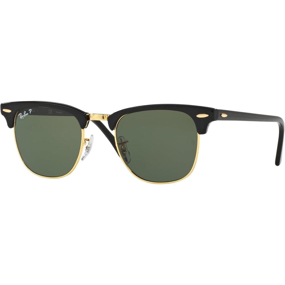 Ray-Ban RB3016 Clubmaster Gafas de sol para hombre | Black / Green III