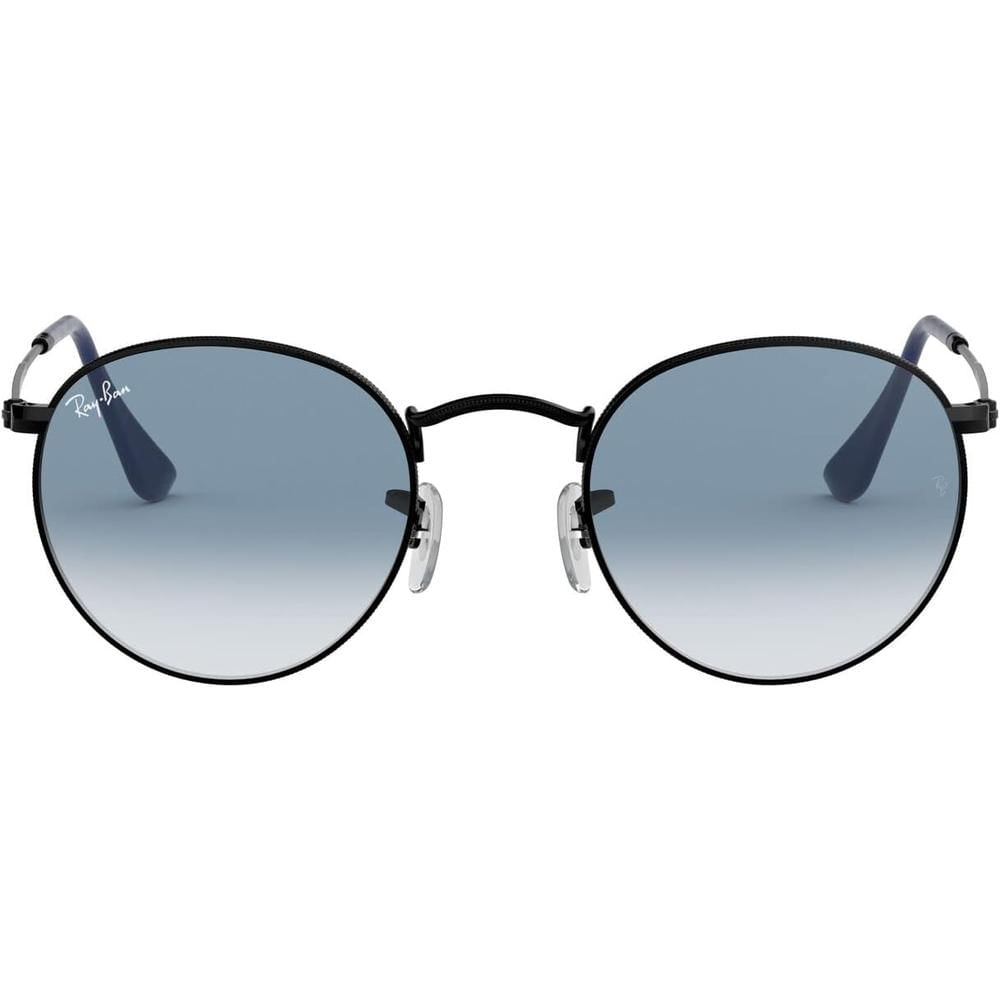 Ray-Ban RB3447 Gafas de sol de metal | Black / Clear Blue