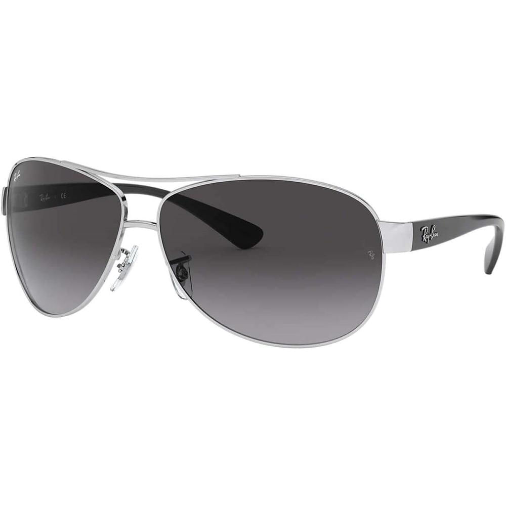 Ray-Ban RB3386 Gafas de sol para hombre | Silver / Light Grey Dark Grey I