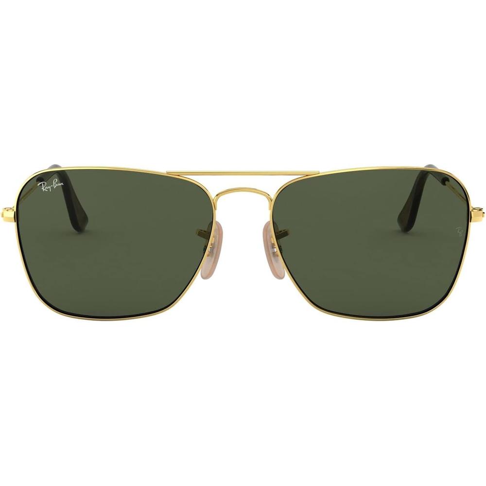 Ray-Ban RB3136 Caravan Gafas de sol cuadradas | Gold Havana / Green I
