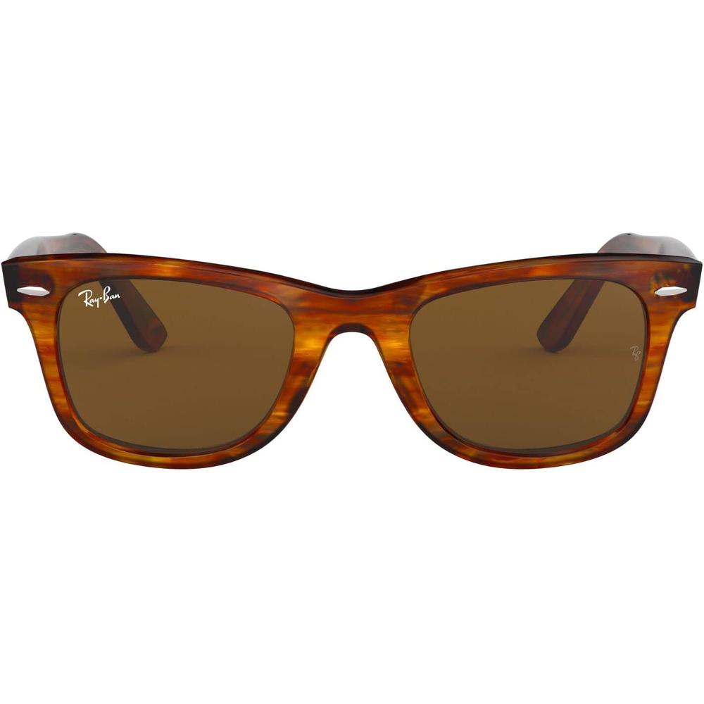 Ray-Ban RB2140 Original Wayfarer Gafas de sol para hombre | Striped Havana / Brown