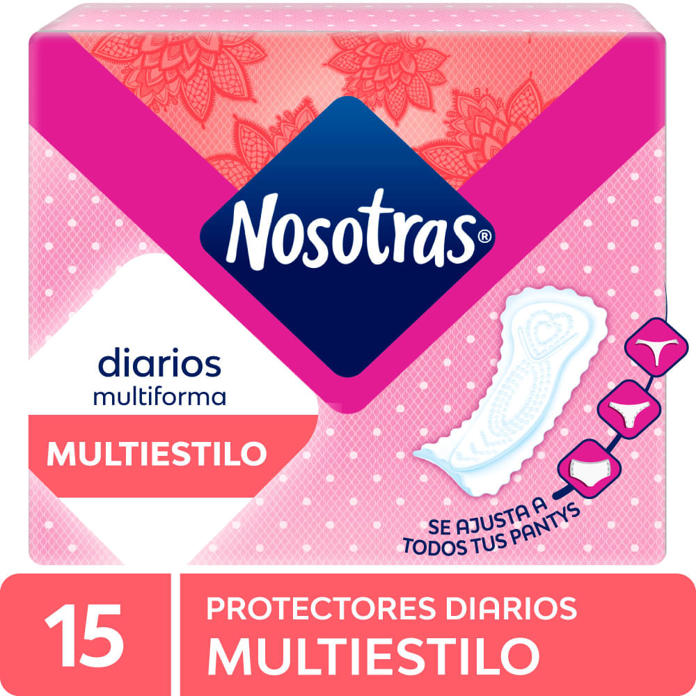 Protectores Diarios NOSOTRAS Multiestilo Paquete 15un Protectores Diarios NOSOTRAS Multiestilo Paquete 15un