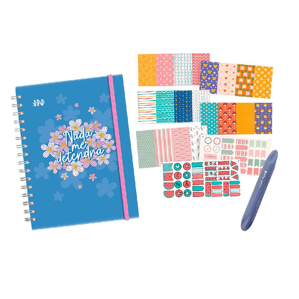 Pack Ingenial Crea: agenda infinita + papeles decorativos + resaltador Crea