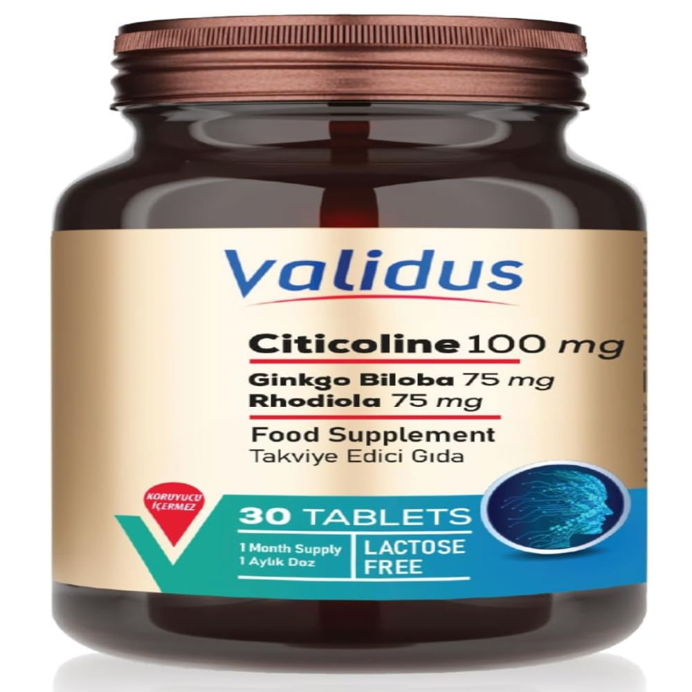 Validus Citicoline 100 mg  30 Tablets