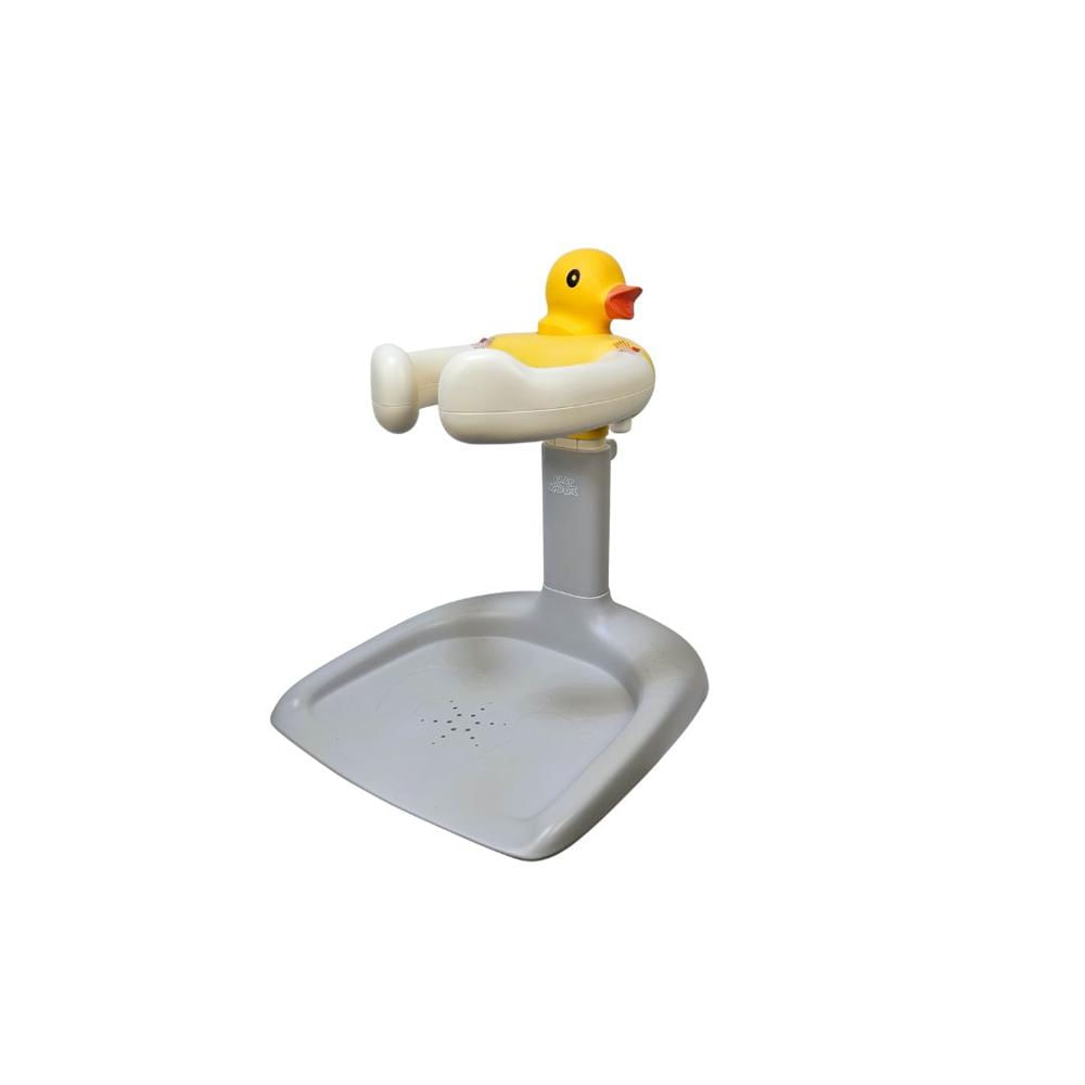 SOPORTE DE BAÑO DE PIES PARA BEBE AMARILLO - PLOMO - RANITA