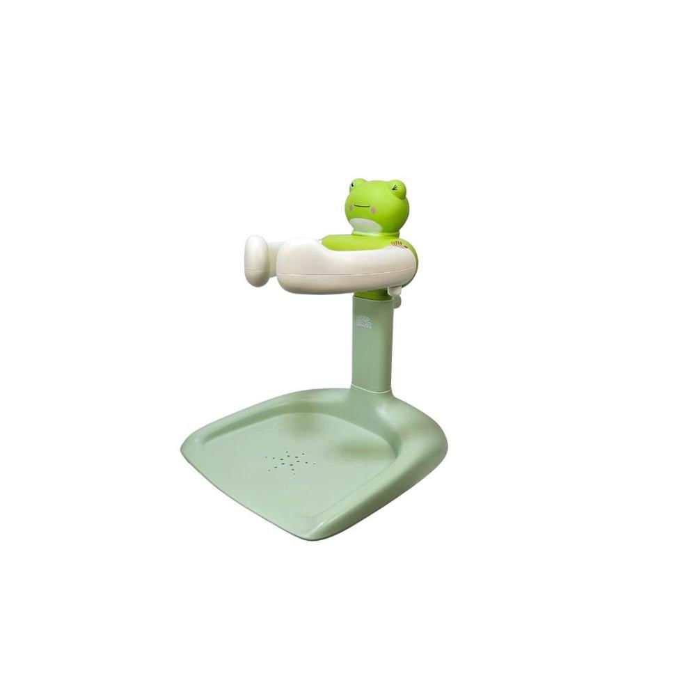 SOPORTE DE BAÑO DE PIES PARA BEBE  VERDE M- PLOMO - RANITA