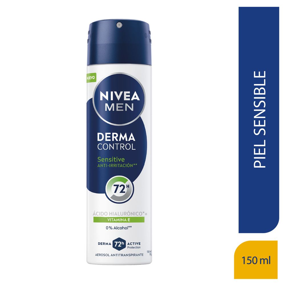 Desodorante para Hombre Spray NIVEA Sensitive Protect Frasco 150ml Desodorante para Hombre Spray NIVEA Sensitive Protect Frasco 150ml