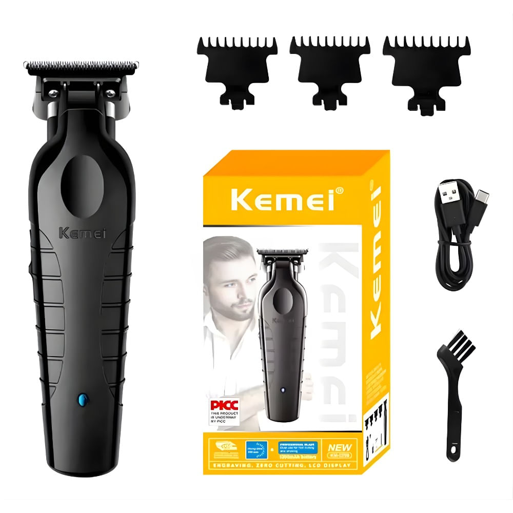 Patillera Trimmer Profesional Black Kemei Km-2299