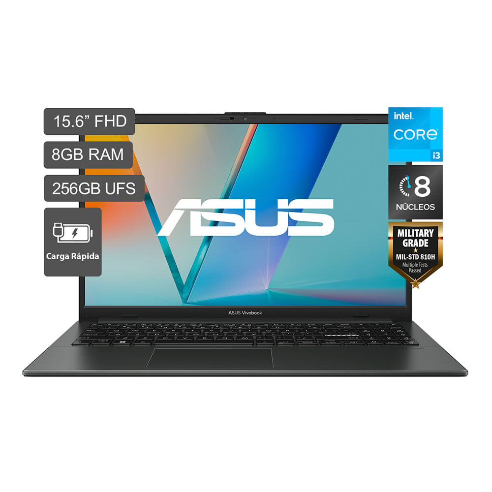 Laptop Asus E1504GA-NJ034W Intel Core i3-N305 256GB UFS 8GB DDR4 Gris