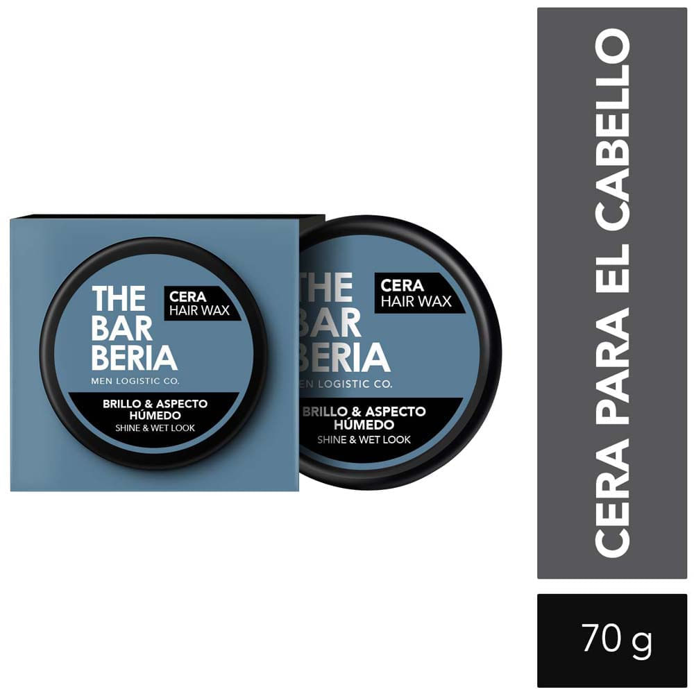 Cera para Cabello THE BARBERIA Brillo y Aspecto Húmedo Pota 70g Cera para Cabello THE BARBERIA Brillo y Aspecto Húmedo Pota 70g